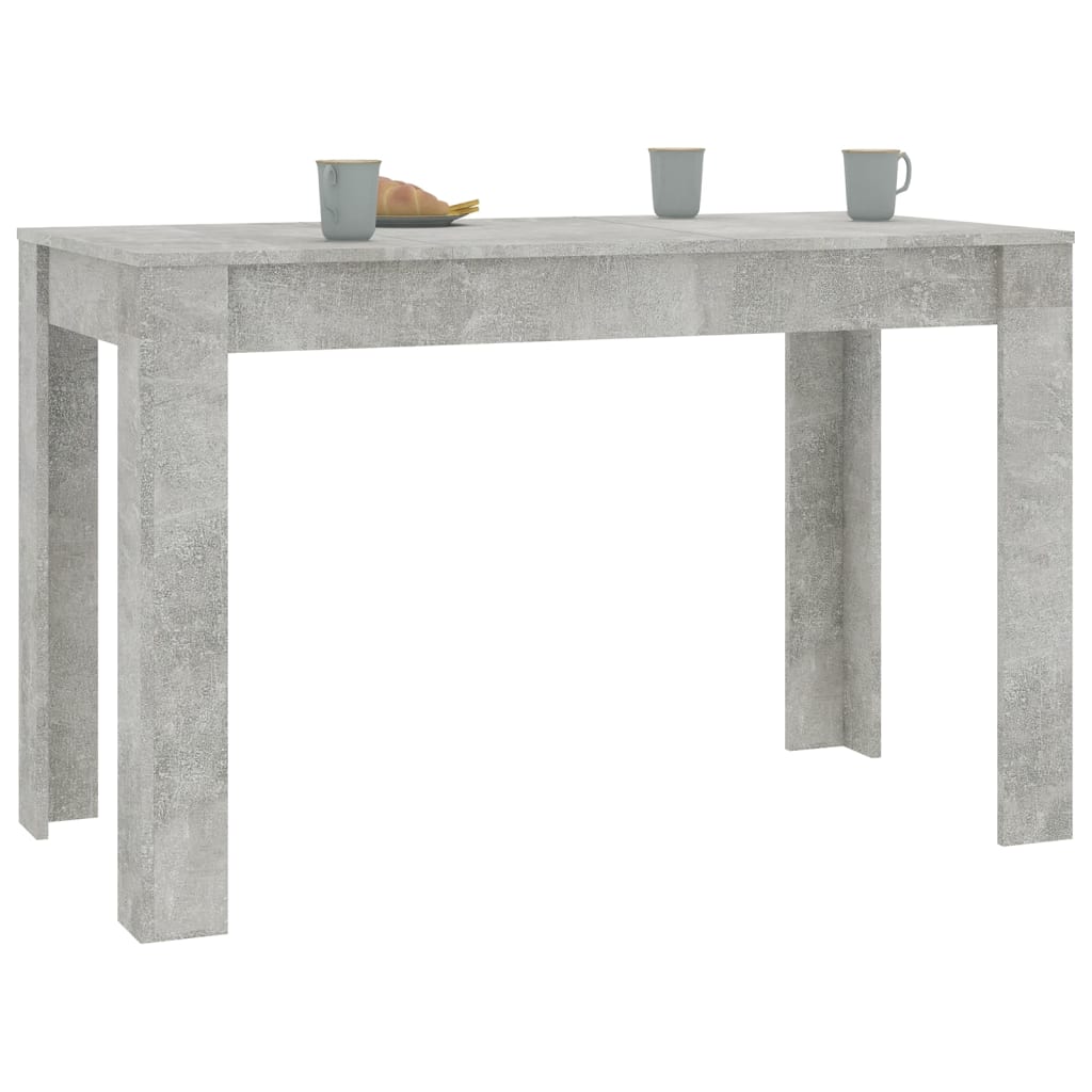 Mesa De Comedor De Madera De Ingeniería Gris 120x60x76 Cm_1