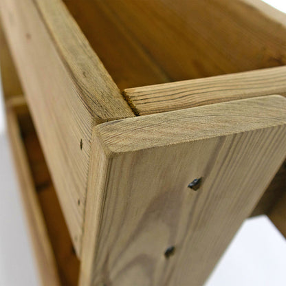 Jardinera Vertical Madera Tratada Exterior Stand Line Wall KD 4B Hortalia_2