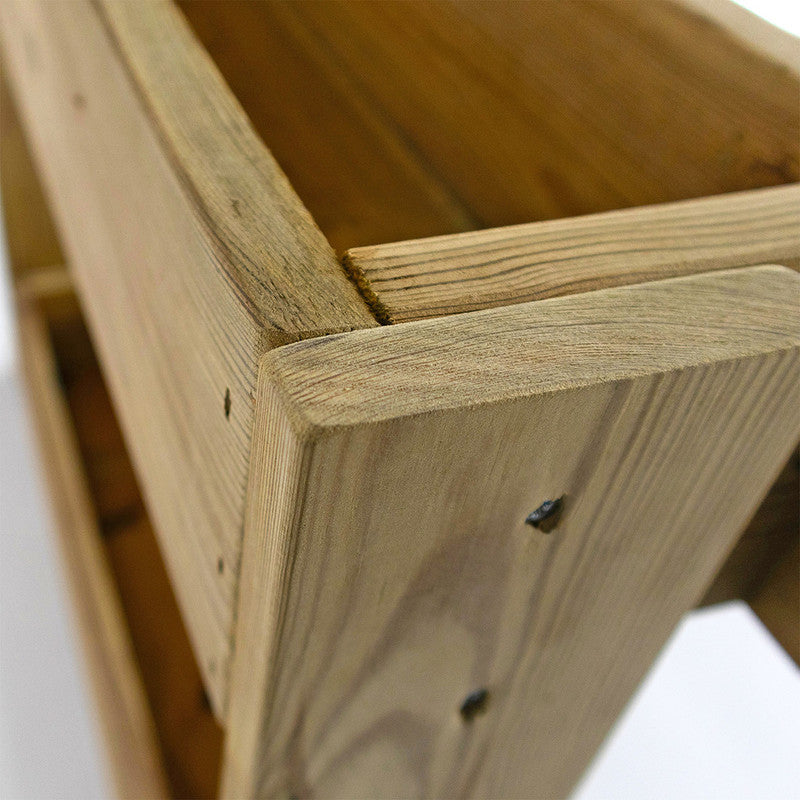 Jardinera Vertical Madera Tratada Exterior Stand Line Wall KD 3B Hortalia_2