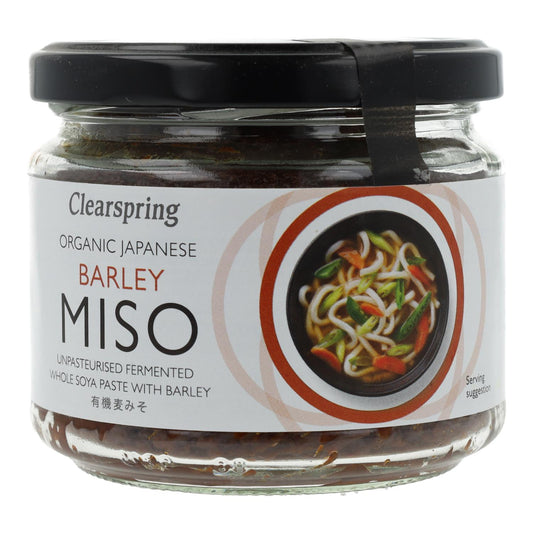 Mugi miso no pasteurizado bio (cebada, tarro cristal) Clearspring, 300g