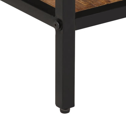 Mesa Consola Madera Maciza De Mango Rugosa 100x35x70 Cm_4
