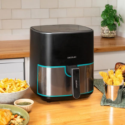 Freidora De Aire Sin Aceite De 5'5l Cecofry Fantastik Inox 5500 Pack 1500w, Tecnología Perfectcook, 9 Modos De Cocinado, Táctil, Regulable 80-200gra_4