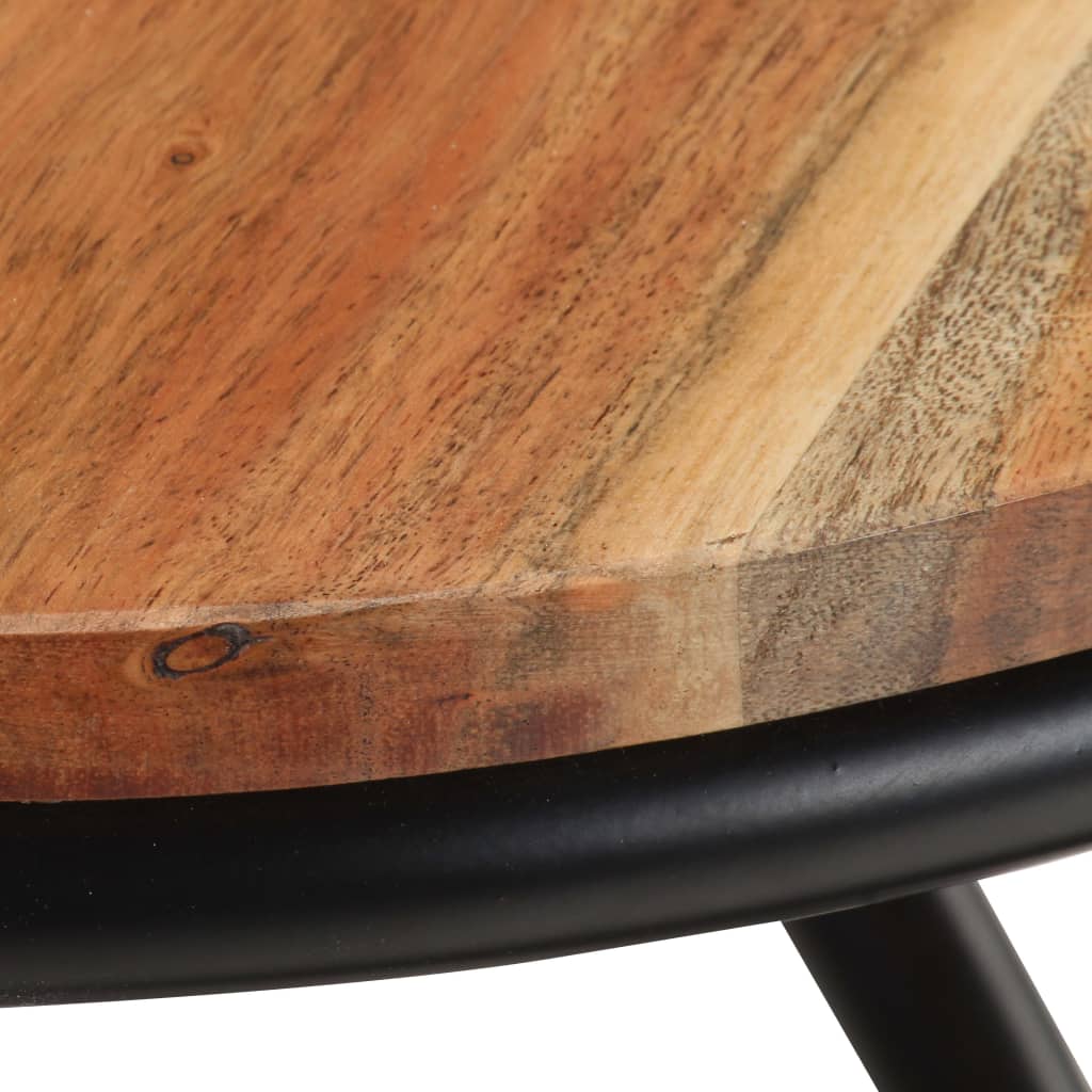 Mesa Auxiliar De Madera De Acacia Maciza 40x40x52 Cm_3