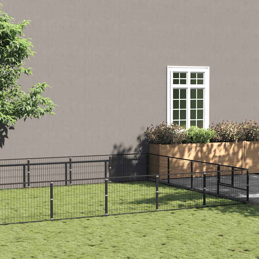 Perrera Acero 32 M² Negra_1