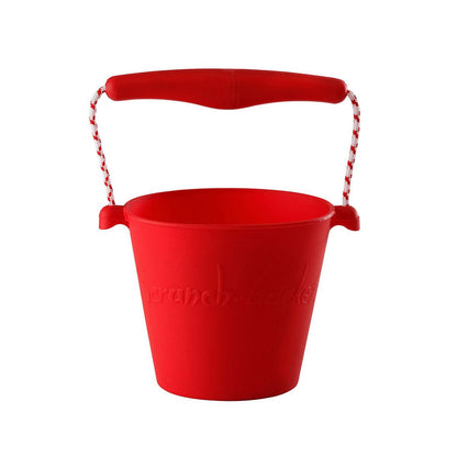 Cubo de playa de silicona Scrunch Rosa pastel