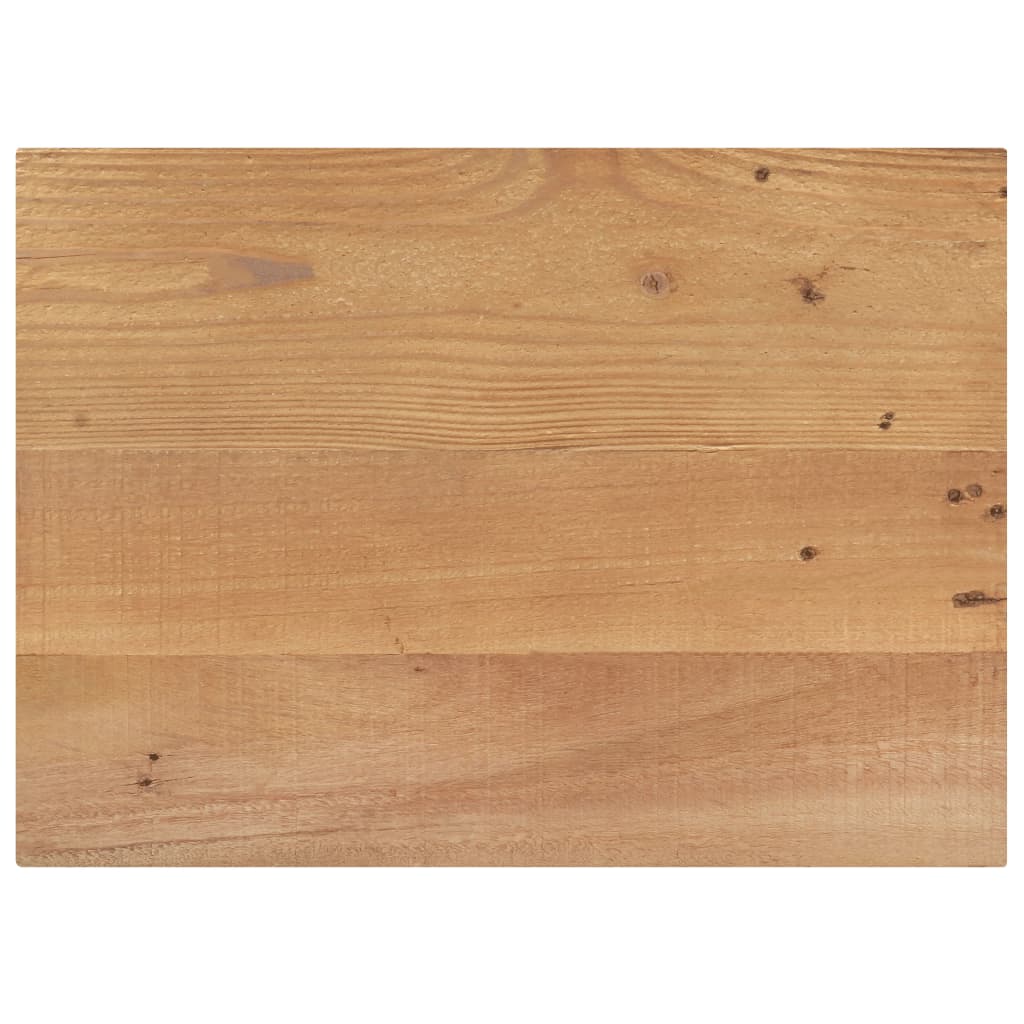 Mesita De Noche De Madera Maciza Reciclada 40x30x51 Cm_2