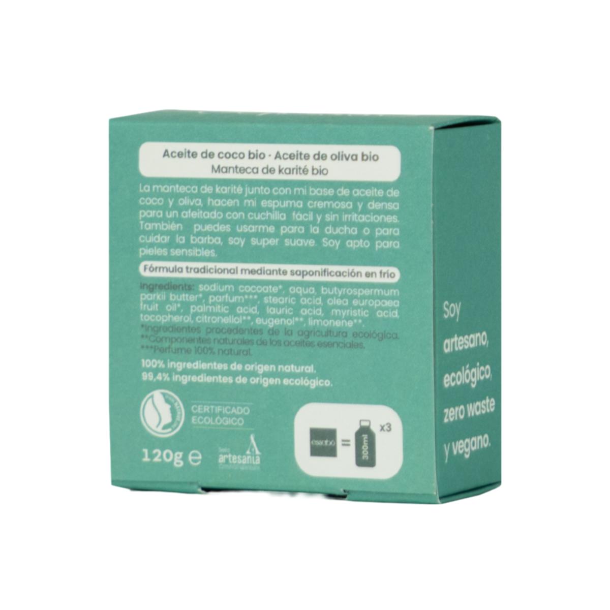 Jabón Eco para Afeitado y Barba, 120g Essabó