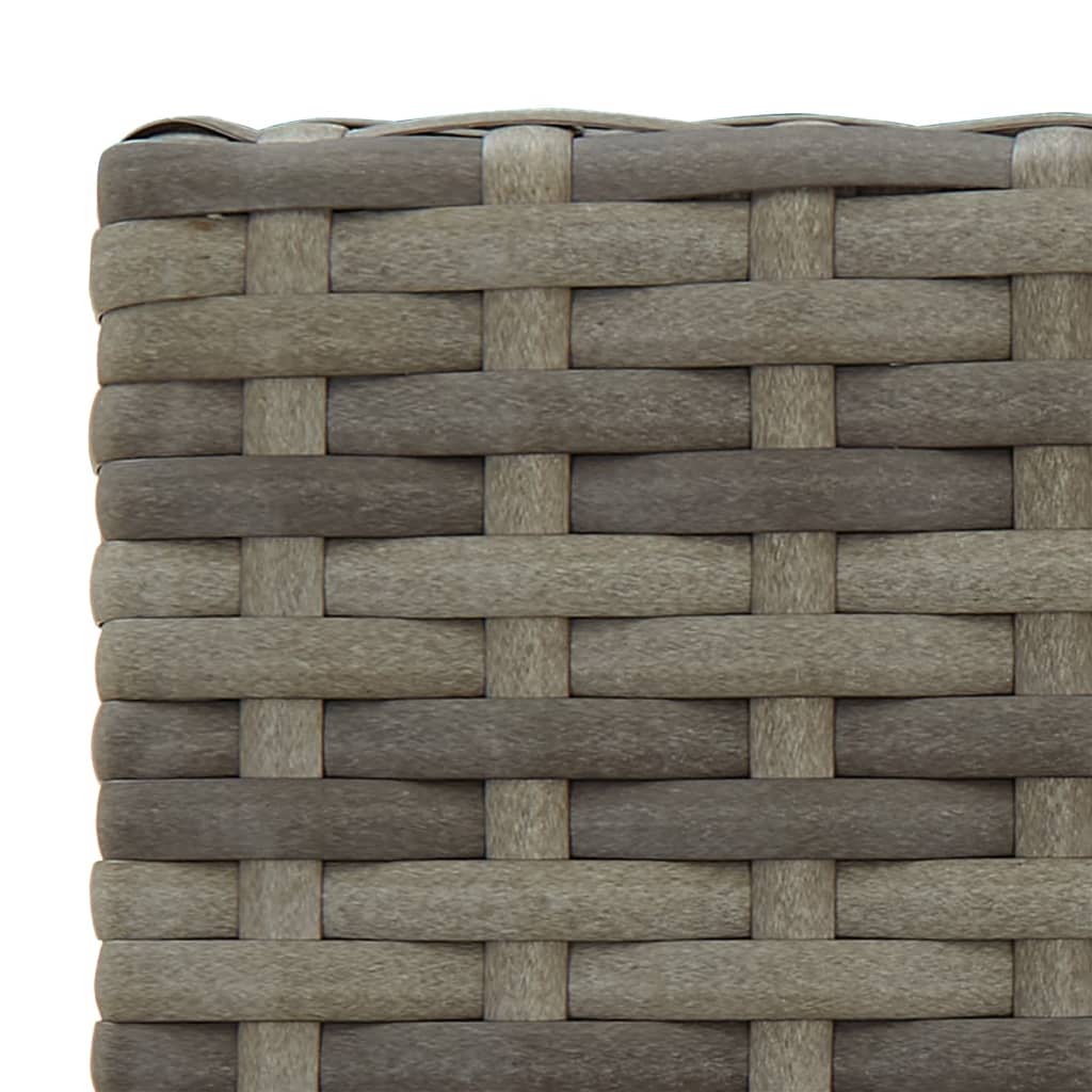 Vidaxl Mesa Y Taburetes Altos Jardín 5 Piezas Ratán Sintético Gris_5