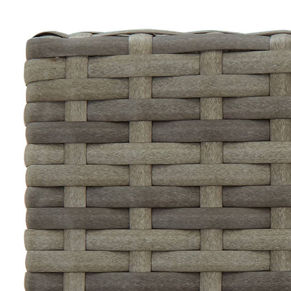 Vidaxl Mesa Y Taburetes Altos Jardín 5 Piezas Ratán Sintético Gris_5