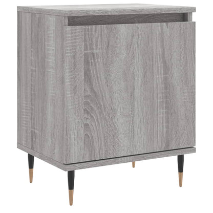 Mesita De Noche Madera De Ingeniería Gris Sonoma 40x30x50 Cm_0