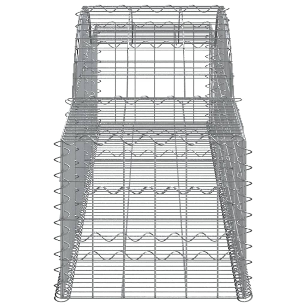 Cestas De Gaviones 20 Uds Forma De Arco Hierro 300x50x40/60 Cm_4