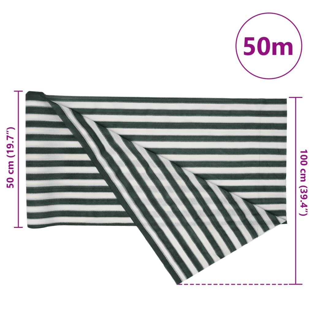 Vidaxl Red De Privacidad Hdpe Verde Y Blanco 1x50 M 75 G/m²_2