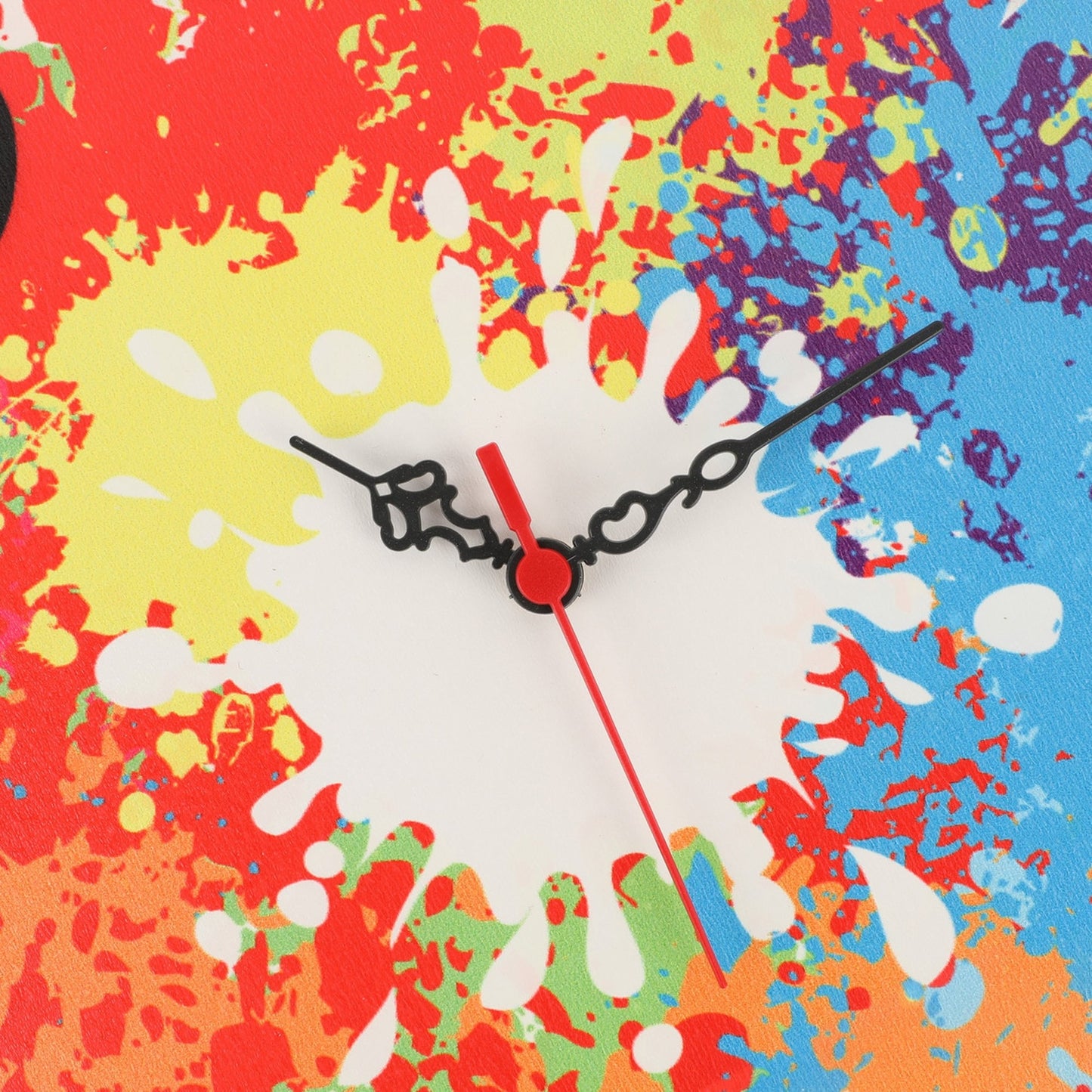 Reloj Decorativo Multicolor Mdf De Pared