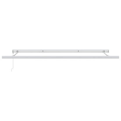 Toldo Retráctil Verde Y Blanco 500 X 300 Cm Lona Y Aluminio_0