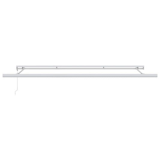 Toldo Retráctil Verde Y Blanco 500 X 300 Cm Lona Y Aluminio_0