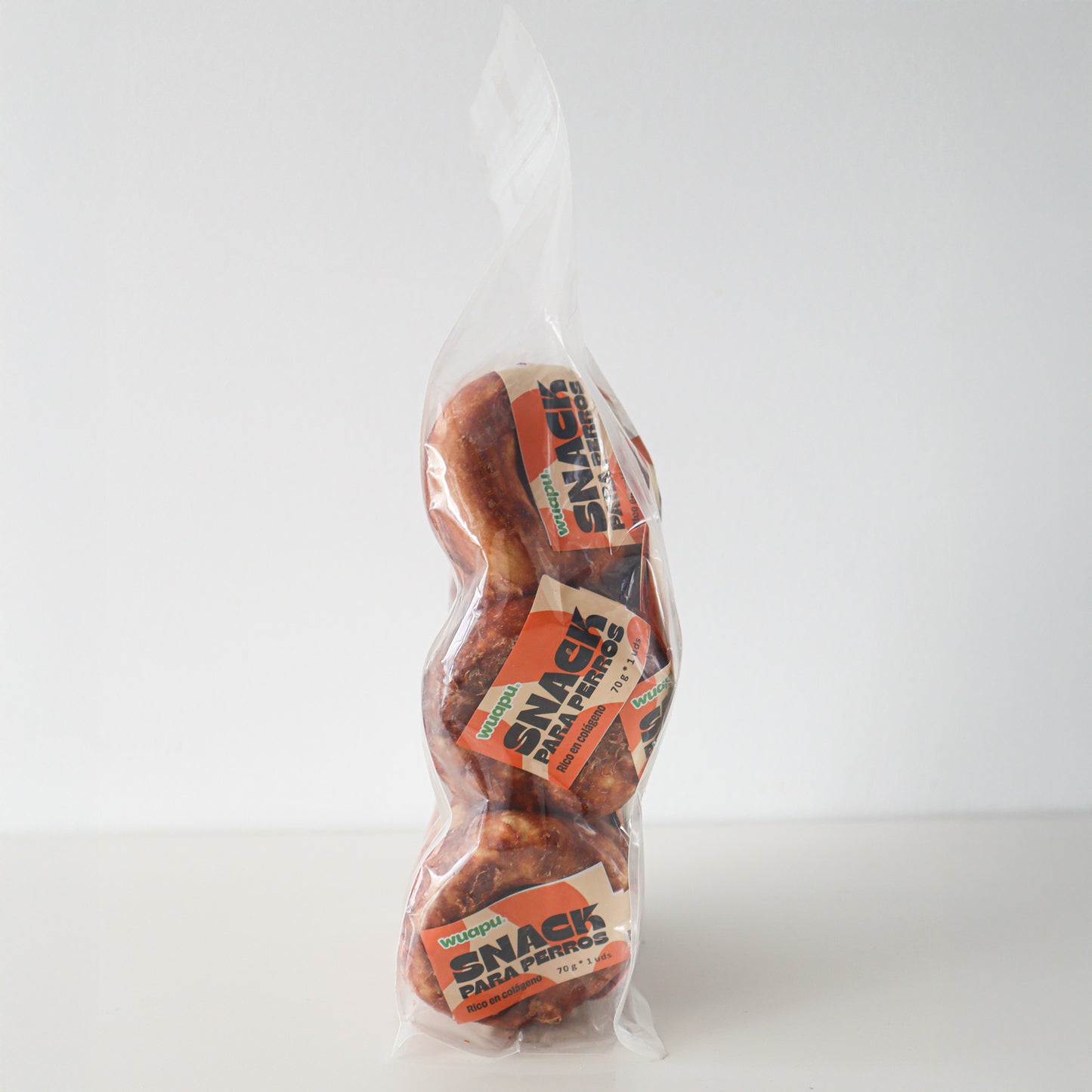 15u Snacks Colágeno Para Perro, De Gelatina De Buey Y Pollo, Bolsa De 15u Donuts (70gr/u Aprox)