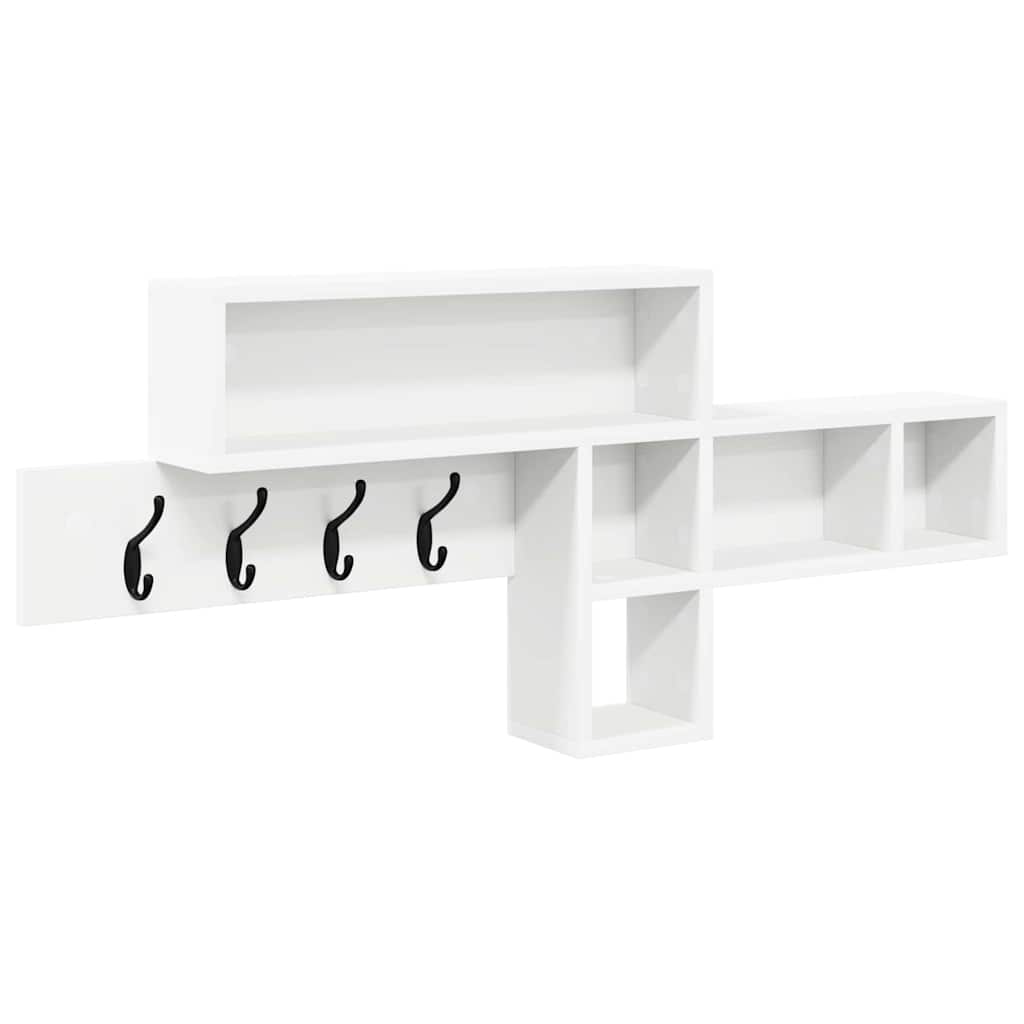 Perchero De Pared 100 X 12 X 43,5 Cm Madera De Ingeniería_0