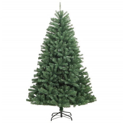 Vidaxl Árbol Navidad Artificial Con Bisagras 150 Led Y Bolas 120 Cm_4