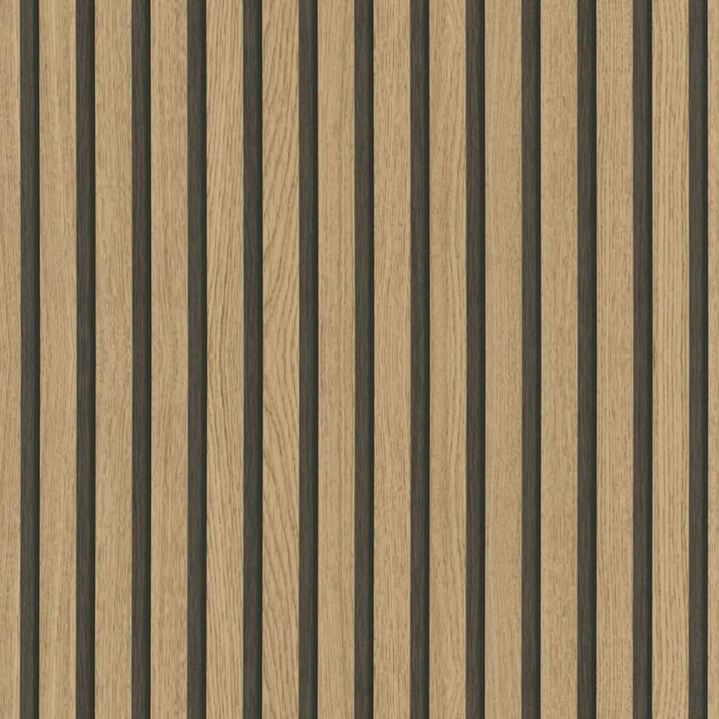 Noordwand Papel Pintado Botanica Wooden Slats Marrón Y Roble_0