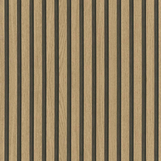 Noordwand Papel Pintado Botanica Wooden Slats Marrón Y Roble_0