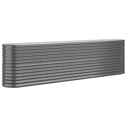 Jardinera Arriate Acero Galvanizado Antracita 260x40x68 Cm_0