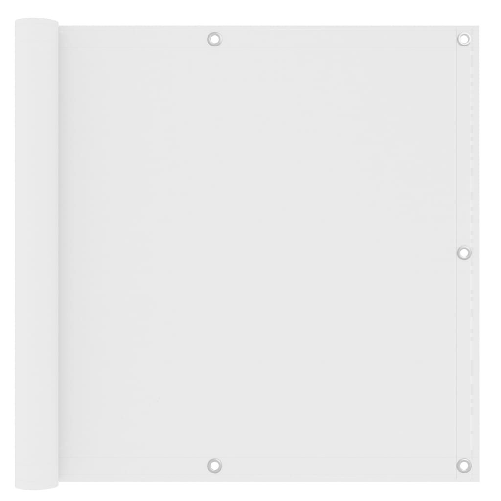 Vidaxl Toldo Para Balcón Tela Oxford Blanco 90x600 Cm_0