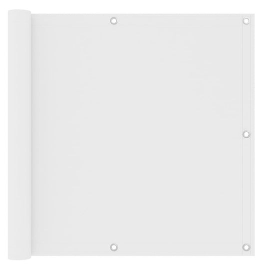 Vidaxl Toldo Para Balcón Tela Oxford Blanco 90x600 Cm_0