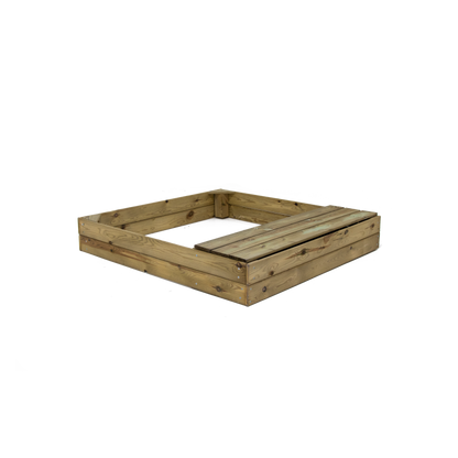 Arenero De Madera Masgames Kassi Con Cajon-banco Rectangular.