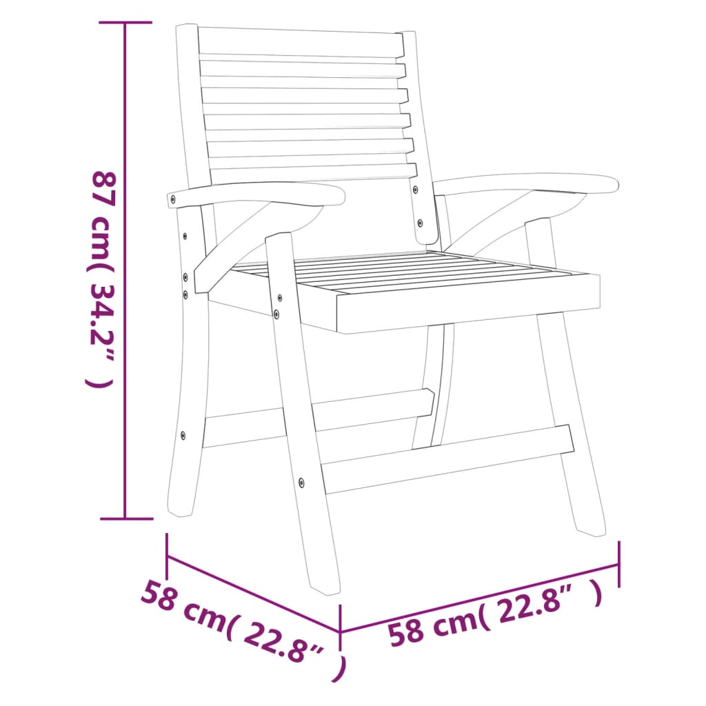 Vidaxl Juego De Comedor De Jardín 9 Piezas Madera Maciza De Acacia_2