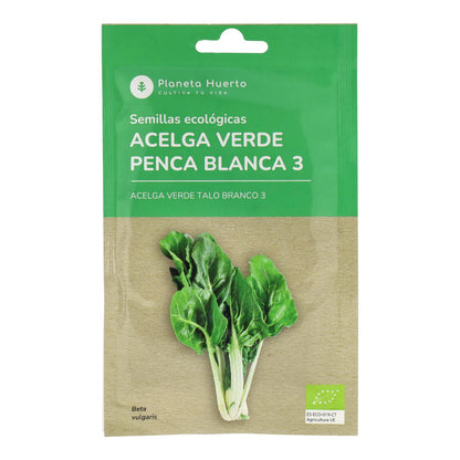 Semillas de Acelga Verde ecológicas Planeta Huerto