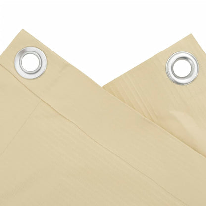 Pantalla De Privacidad De Balcón Pvc Crema 1000x75 Cm / Vetonek_2