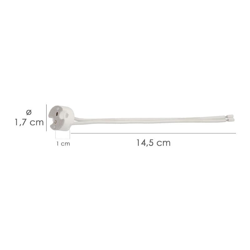 Portalamparas Bi-pin Mr16 Ceramico Para Bombillas Halogenas / Led_1