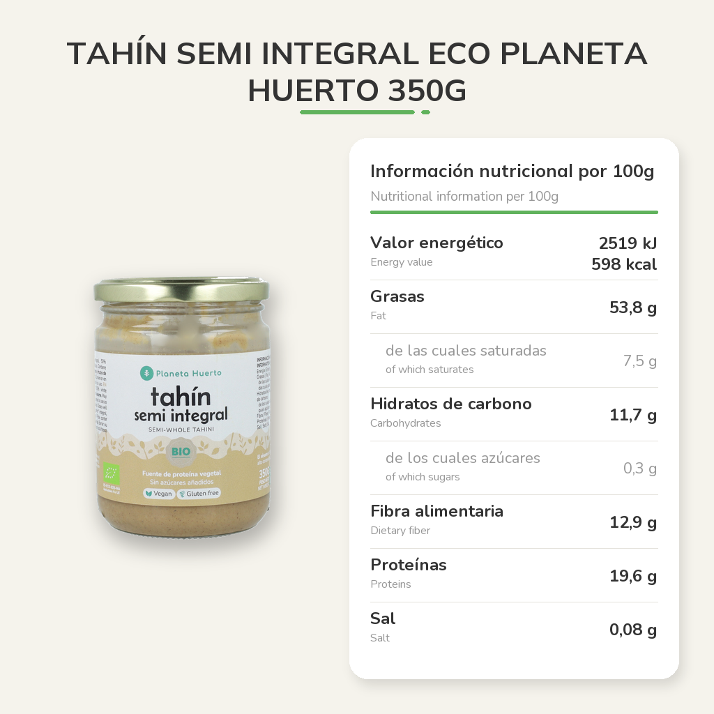 Información nutricional