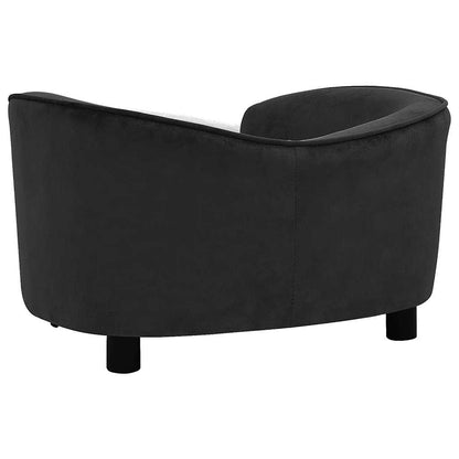 Vidaxl Sofá Para Perros Felpa Negro 69x49x40 Cm_4