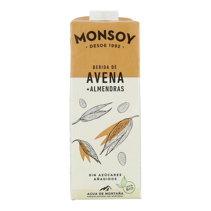 Bebida BIO de avena y almendra Monsoy 1 L