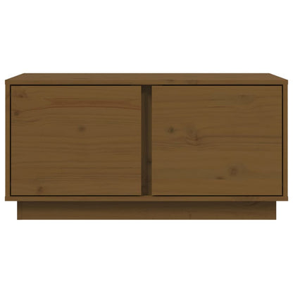 Mesa De Centro Madera Maciza De Pino Marrón Miel 80x50x40 Cm_4