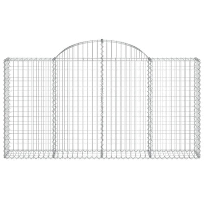 Cestas De Gaviones 5 Uds Forma De Arco Hierro 200x30x100/120 Cm_3