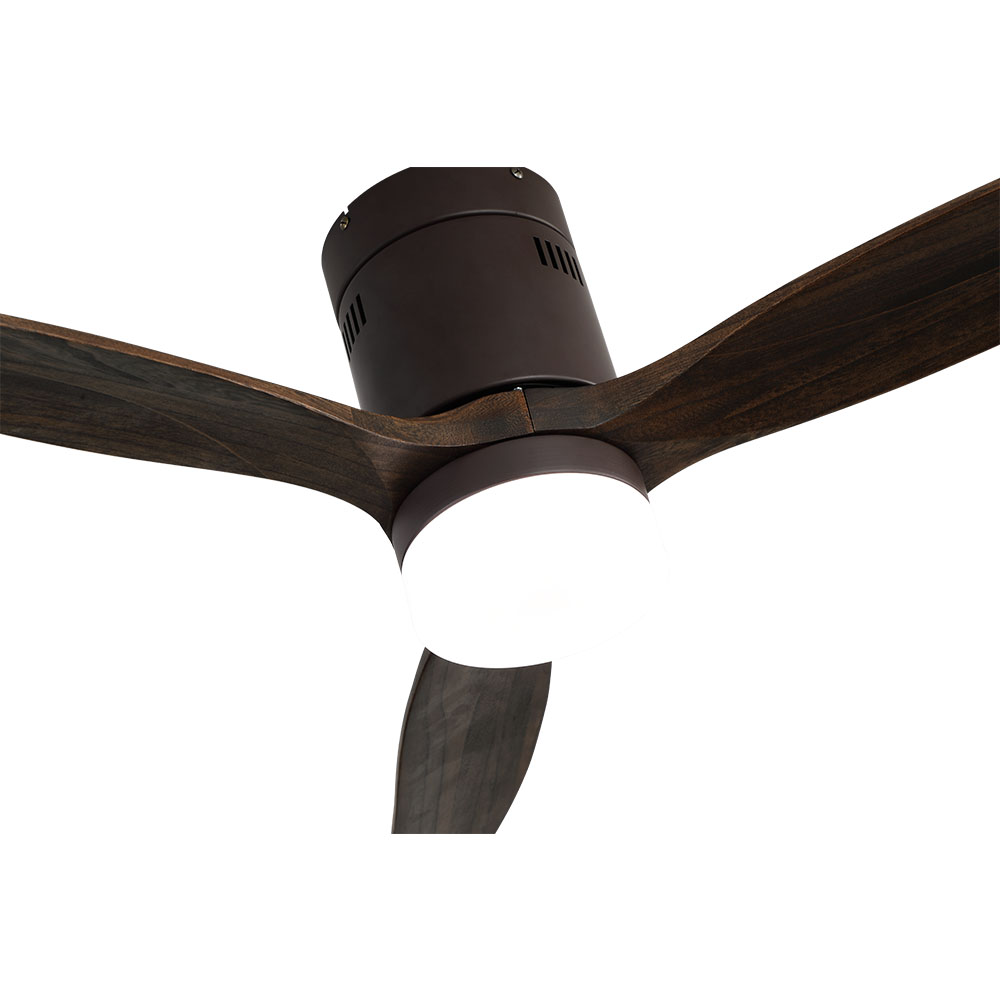 Ventil 18w Dc Aguilon Marron 3 Aspas Roble 5 Velocidades C/remoto Temporizador 34x132 D_1