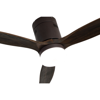 Ventil 18w Dc Aguilon Marron 3 Aspas Roble 5 Velocidades C/remoto Temporizador 34x132 D_1