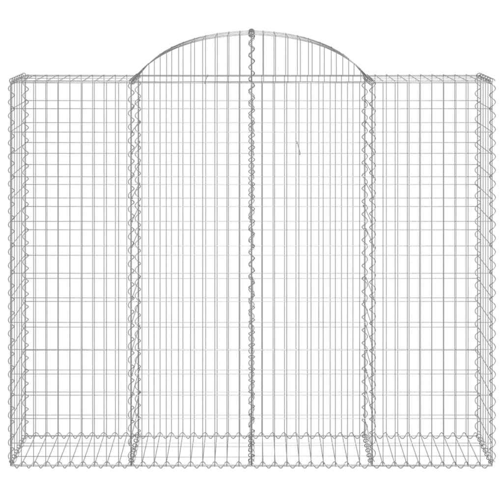Cestas De Gaviones 6 Uds Forma De Arco Hierro 200x50x160/180 Cm_3