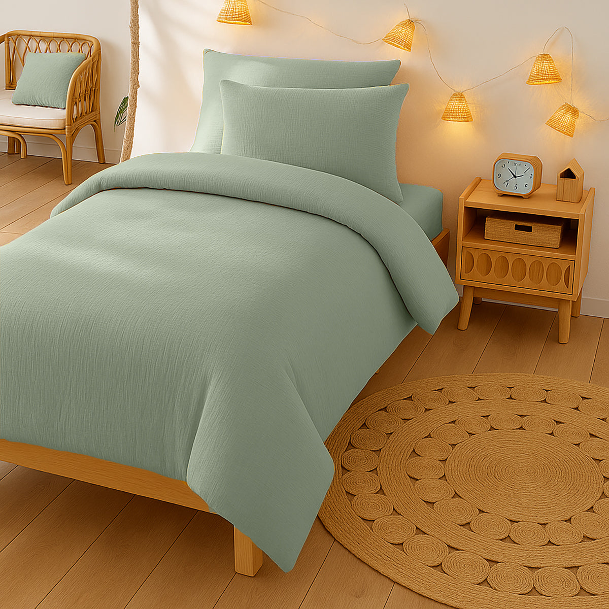 Funda Nórdica De Algodón Bio Verde_4