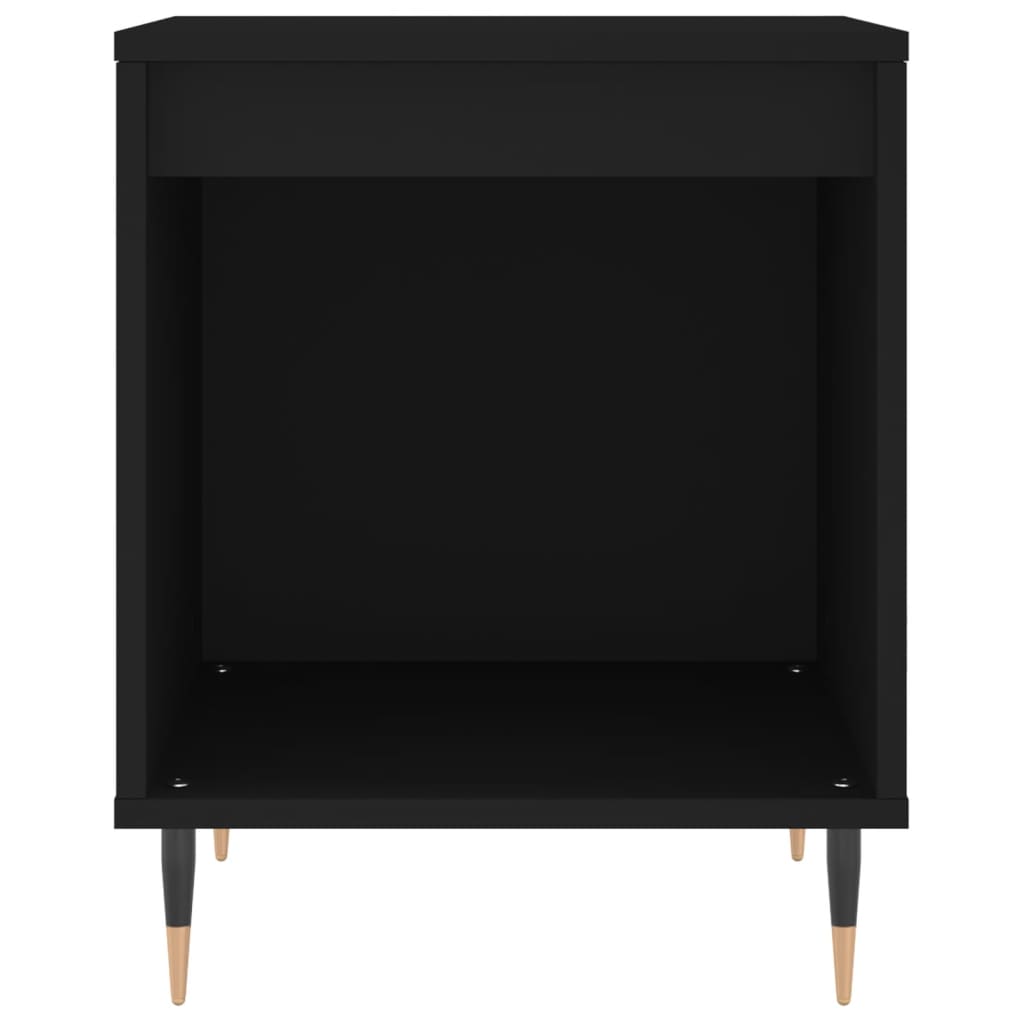 Mesitas De Noche 2 Uds Madera De Ingeniería Negro 40x35x50 Cm_3