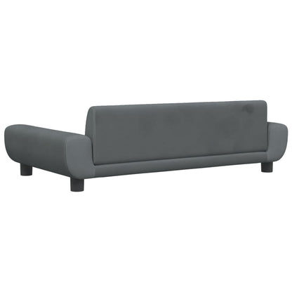 Cama Para Perros De Terciopelo Gris Oscuro 100x54x33 Cm / Vetonek_1