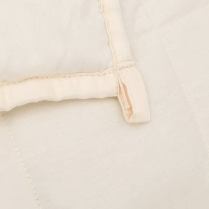 Vidaxl Manta Con Peso Tela Color Crema Claro 220x240 Cm 15 Kg_4