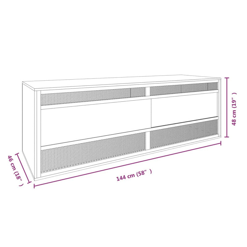 Vidaxl Terrario De Madera Contrachapada 144x46x48 Cm_5