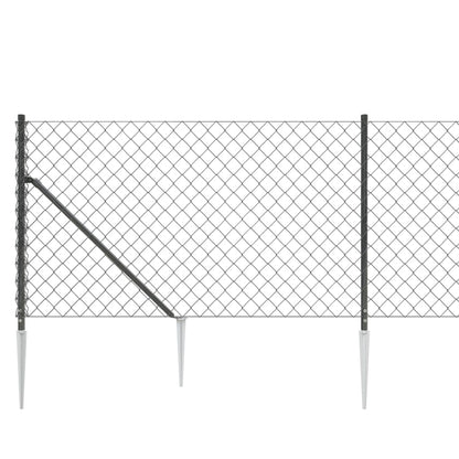 Cerca De Alambre Con Pinchos De Anclaje Gris Antracita 1x10 M / Vetonek_4