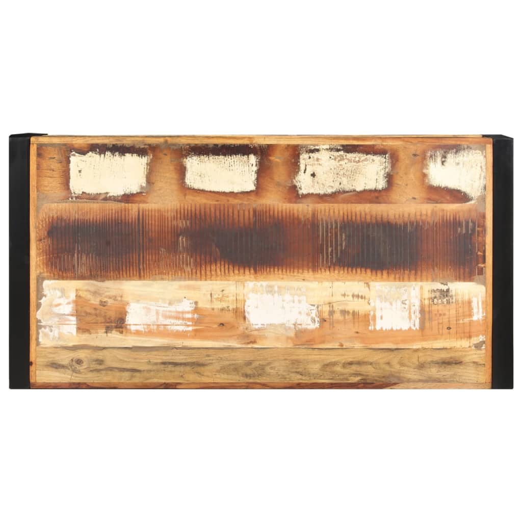 Mesa De Centro Madera Maciza Reciclada 120x60x40 Cm_2