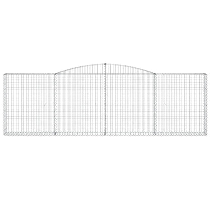Cestas De Gaviones 9 Uds Forma De Arco Hierro 400x30x120/140 Cm_3