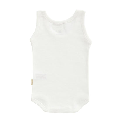 Body desmangado para recién nacidos en color beige talla 12