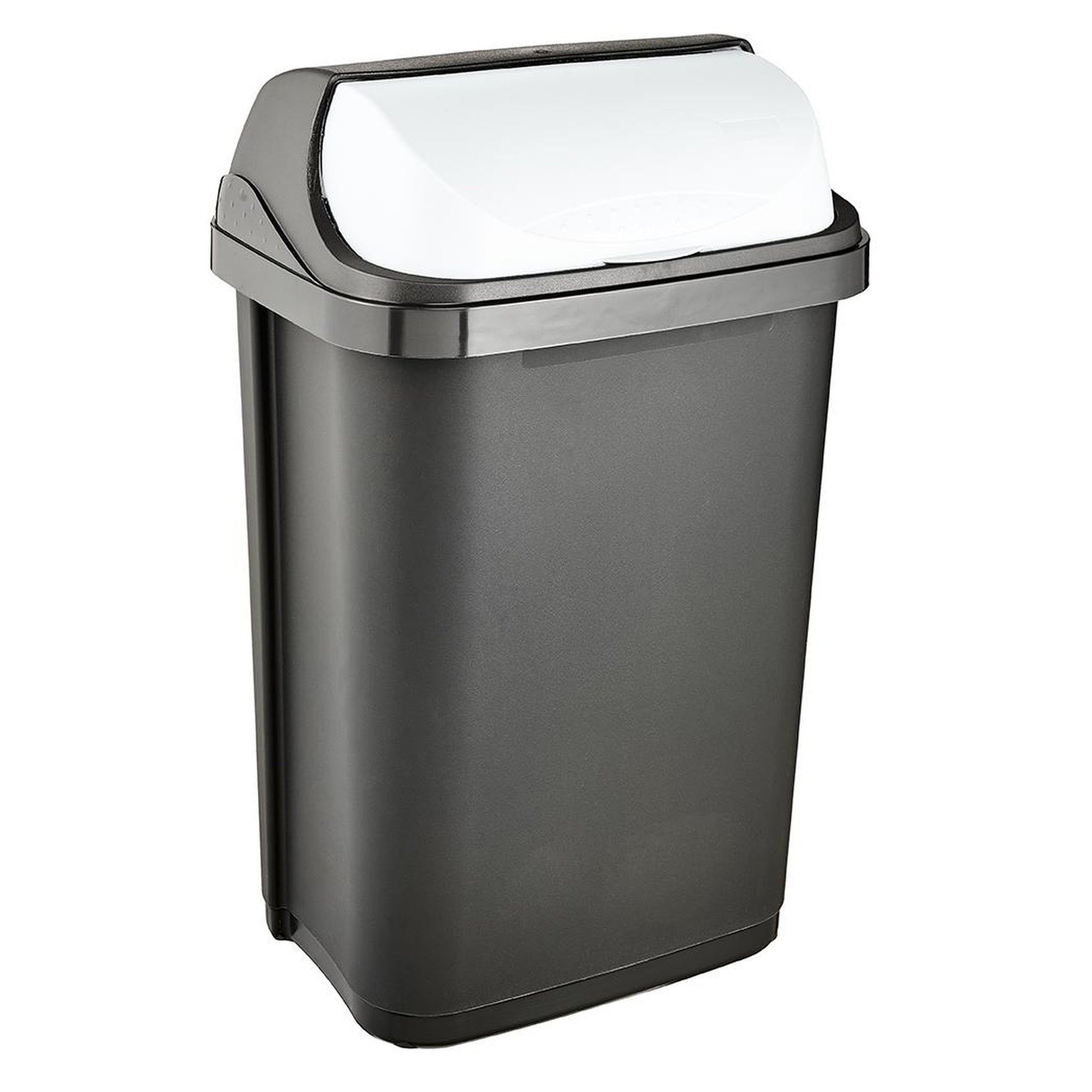 Cubo De Basura Con Tapa Deslizante, 25 L, Rasmus, Grafito_0